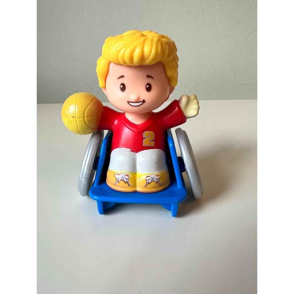 Josh figure from the Fisher-Price Little People Mia & Josh Basketball Play-set